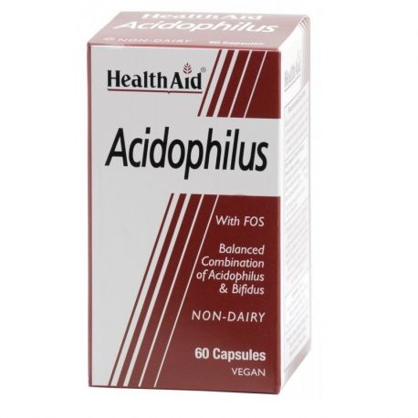 HEALTH AID ACIDOPHILUS (+BIFIDUS) 100 million 60 vecaps