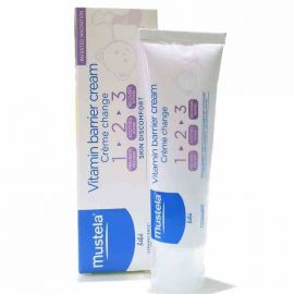 Mustela Κρέμα για αλλαγή πάνας 100ml Vitamin barrier cream 1 2 3