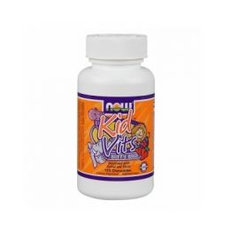 Nowfoods KID VITS - ORANGE SPLASH - Multivit 120 Chewables Πολυβ