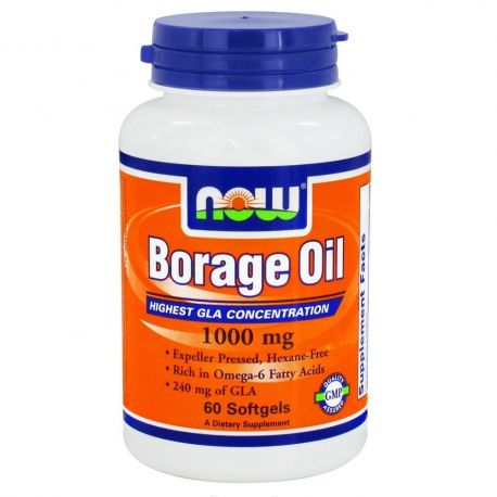 Nowfoods BORAGE OIL 1050mg Απαραίτητα λιπαρά οξέα 60 S.GELS