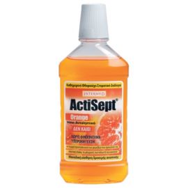 Intermed Actisept Στοματικό Διάλυμα Mouthwash, 500ml, Orange