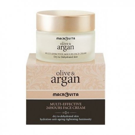 Macrovita Argan Κρέμα Προσώπου 24ωρη (Ξηρά) 50ml