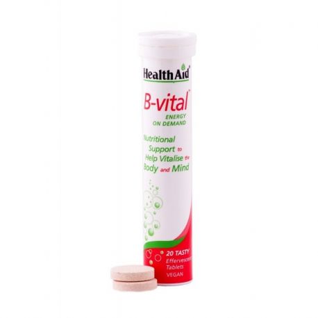 HealthAid B-VITAL-energy-βερίκοκο 20 tabs