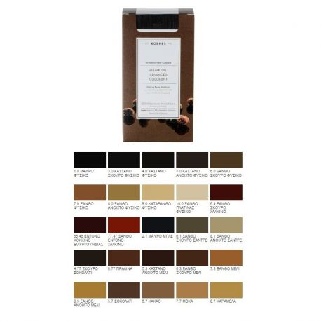 Korres Βαφή Μαλλιών Argan oil advanced colorant 66.46 ΕΝΤΟΝΟ ΚΟΚ